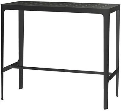Cane-Line Cut mesa de bar - Preto - Alumínio