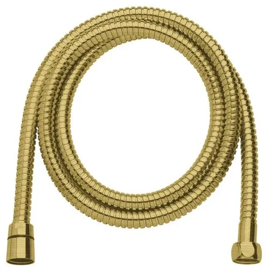 Damixa Mangueira de duche metálica 1500 mm, latão escovado PVD