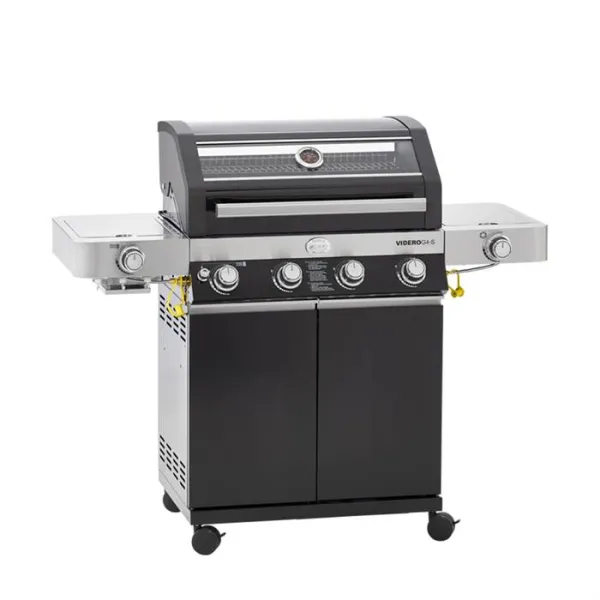 Grelhador a gás Rö sle BBQ - Videro G4-s - 4 queimadores principais