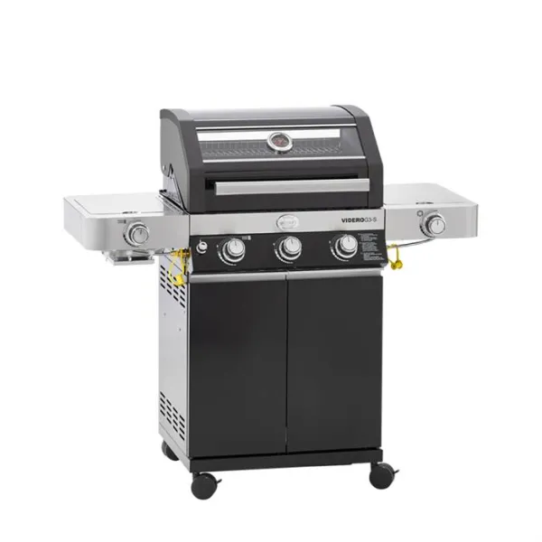 Rösle BBQ grelhador a gás - Videro G3-s - 3 queimadores principais