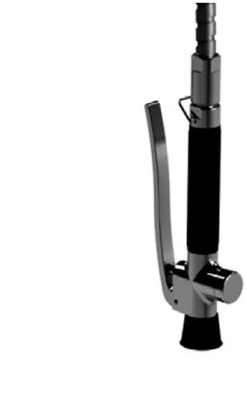 Kriss chuveiro de mão para misturadora de cozinha industrial Euroclean simples 1/2rg