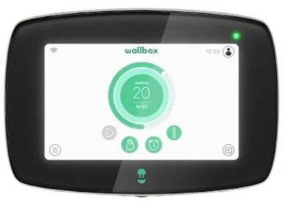 Wallbox Commander 2 caixa de carregamento com Wi-Fi, 22 kW, 5 metros, Tipo 2, preto