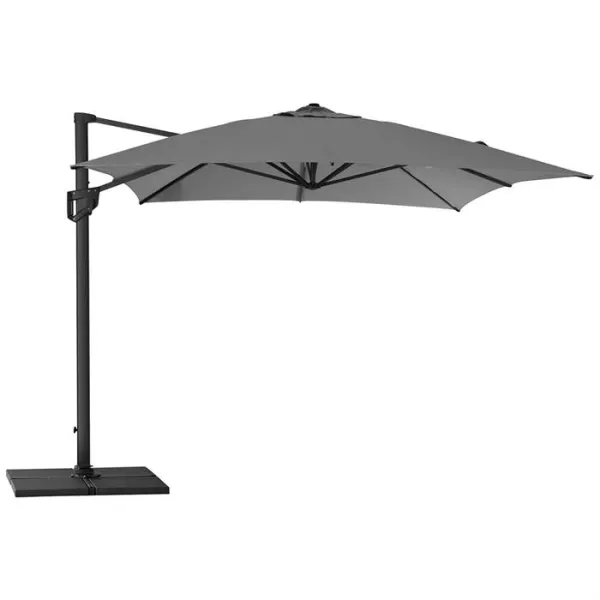 Cane-Line Hyde Luxe guarda-sol incl. base - 3x4 m. - Alumínio com tecido antracite