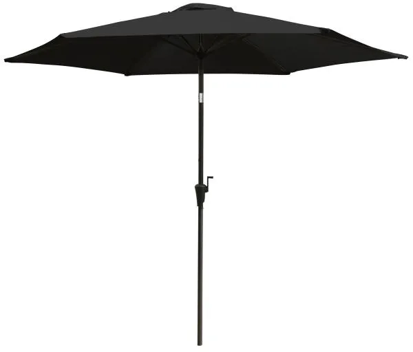 Guarda-sol com inclinação preto 3m
