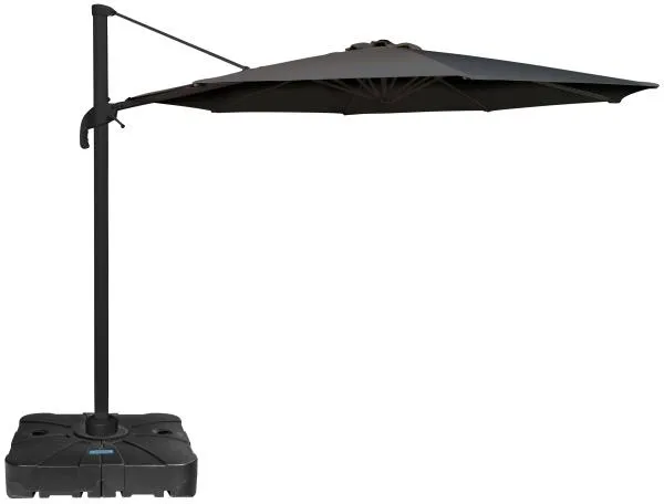 Guarda-sol Roma com rotação cinzento-escuro 3m