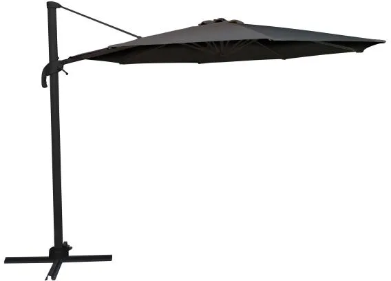 Guarda-sol Roma com rotação cinzento 3m