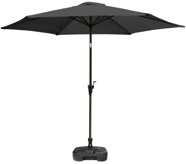 Guarda-sol com inclinação cinzento-escuro 3m 3m